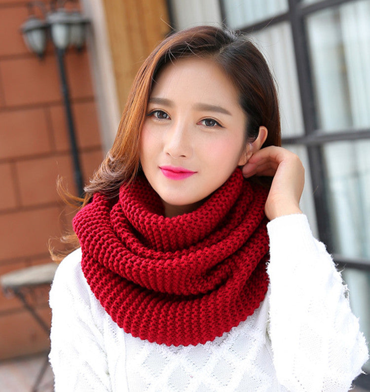 httpwarm thick solid color ladies scarf