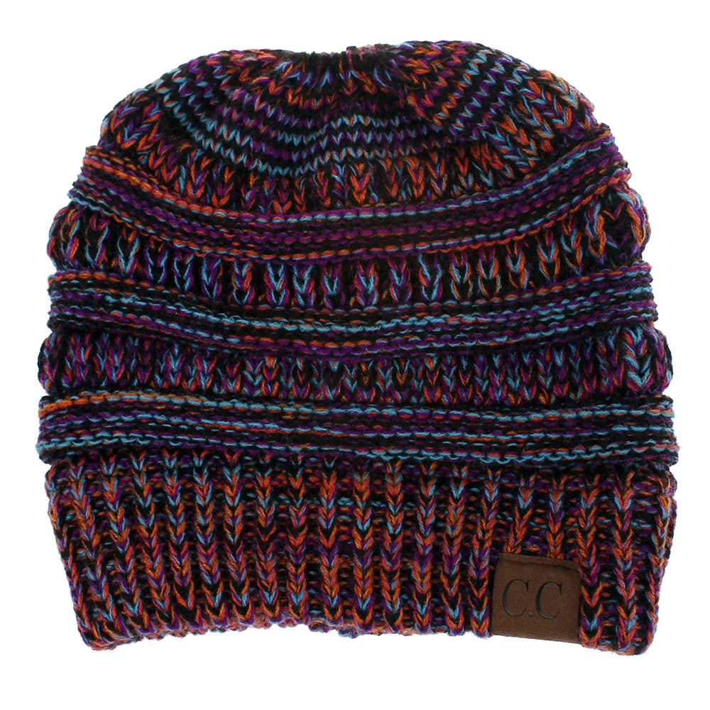 knitted ponytail hat, women's wool hat fashion