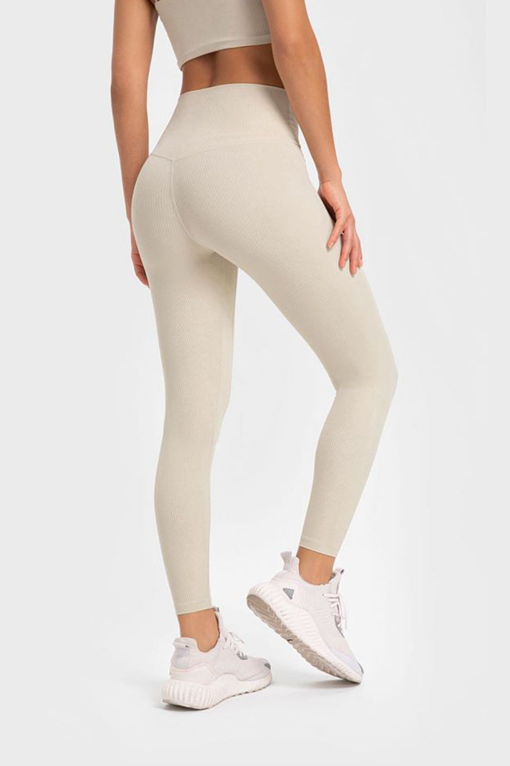 highly stretchy wide waistband yoga leggings