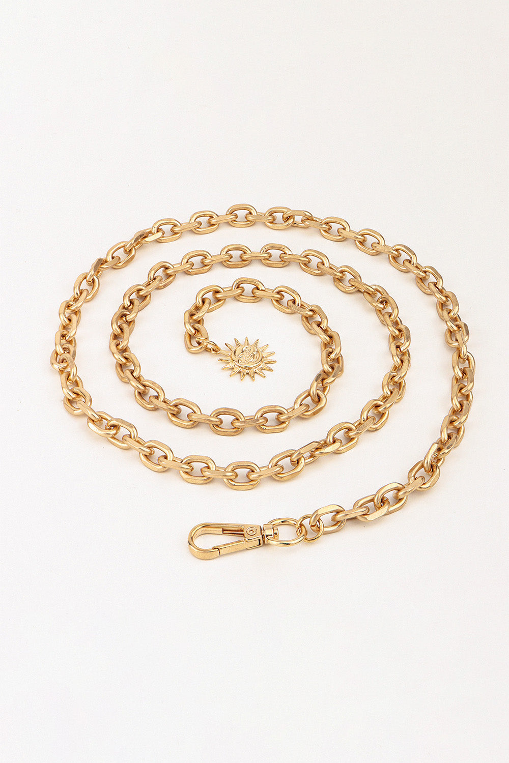 sun iron chain belt