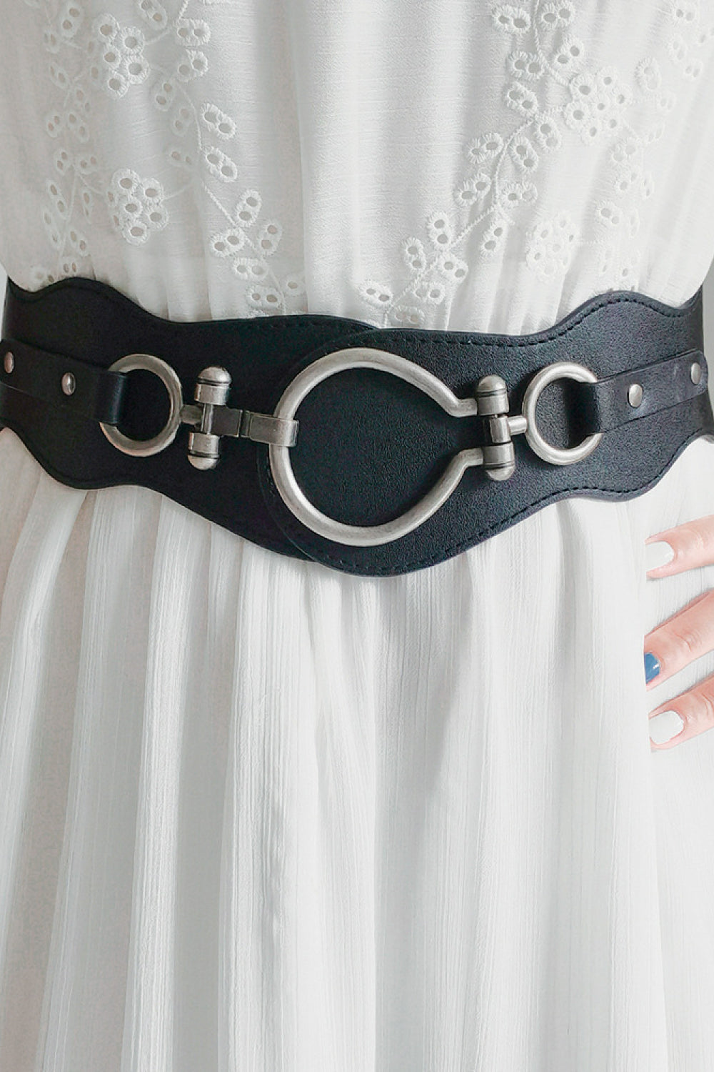 pu leather zinc alloy buckle belt