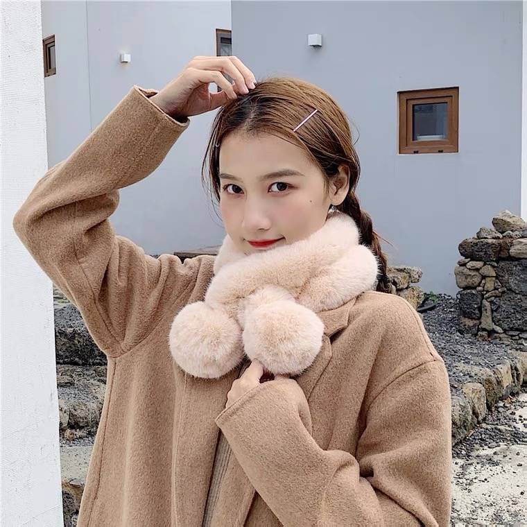 women's winter plush fashion scarf