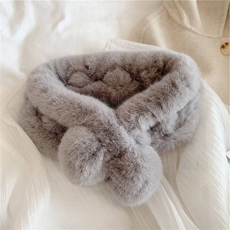 women's winter plush fashion scarf