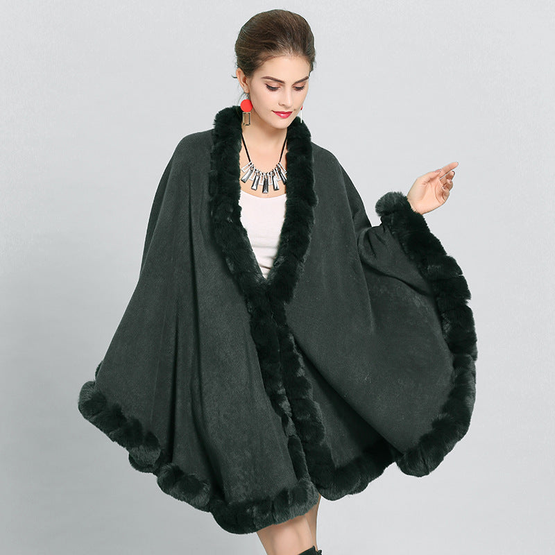 new knitted scarf shawl cape