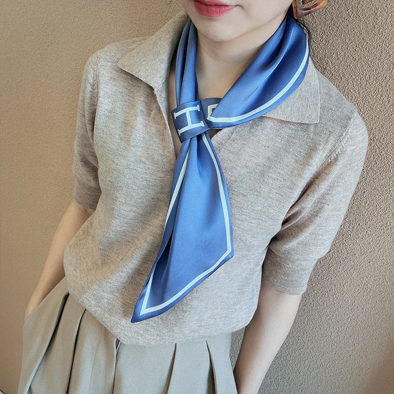 women's temperament wild letter stewardess scarf