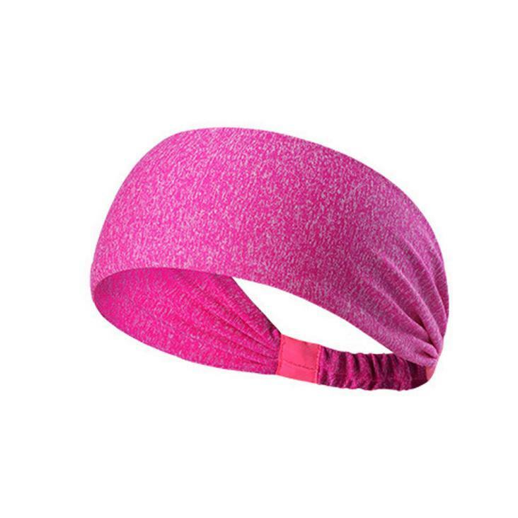 men women sweat sweatband headband yoga gym running stretch sports head band random color