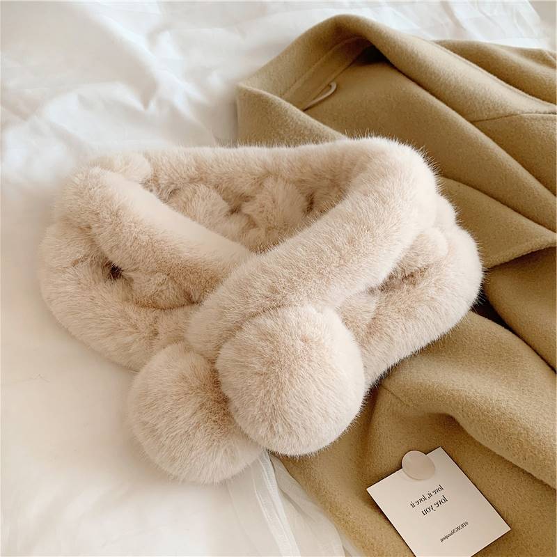 women's winter plush fashion scarf