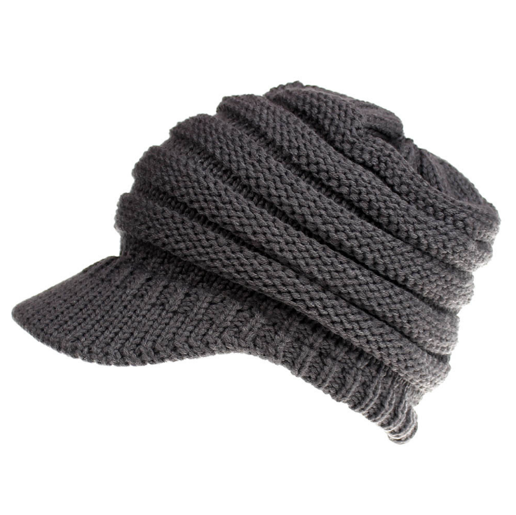 women ponytail beanies autumn winter hats female soft knitting caps warm ladies skullies