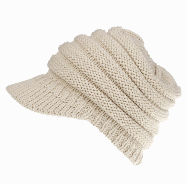 women ponytail beanies autumn winter hats female soft knitting caps warm ladies skullies