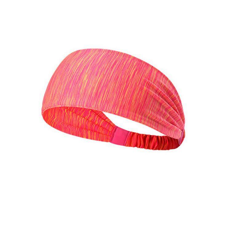 men women sweat sweatband headband yoga gym running stretch sports head band random color