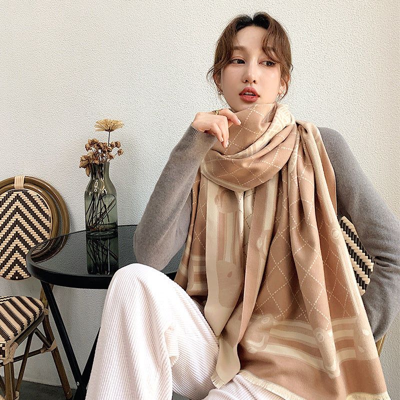 ta cashmere warm scarf keep warm