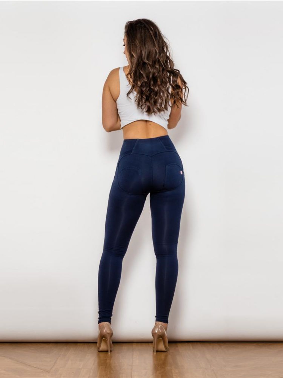 full size zip detail high waist leggings