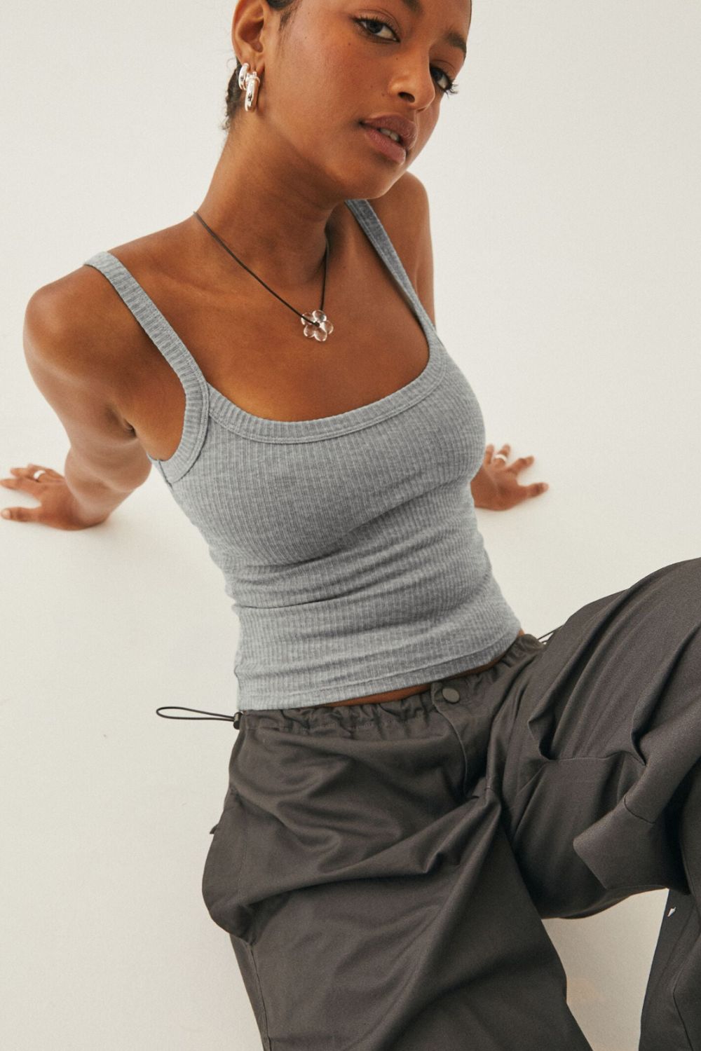 in your dreams ribbed cropped cami