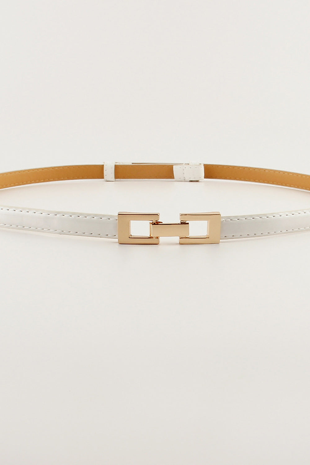 pu skinny belt