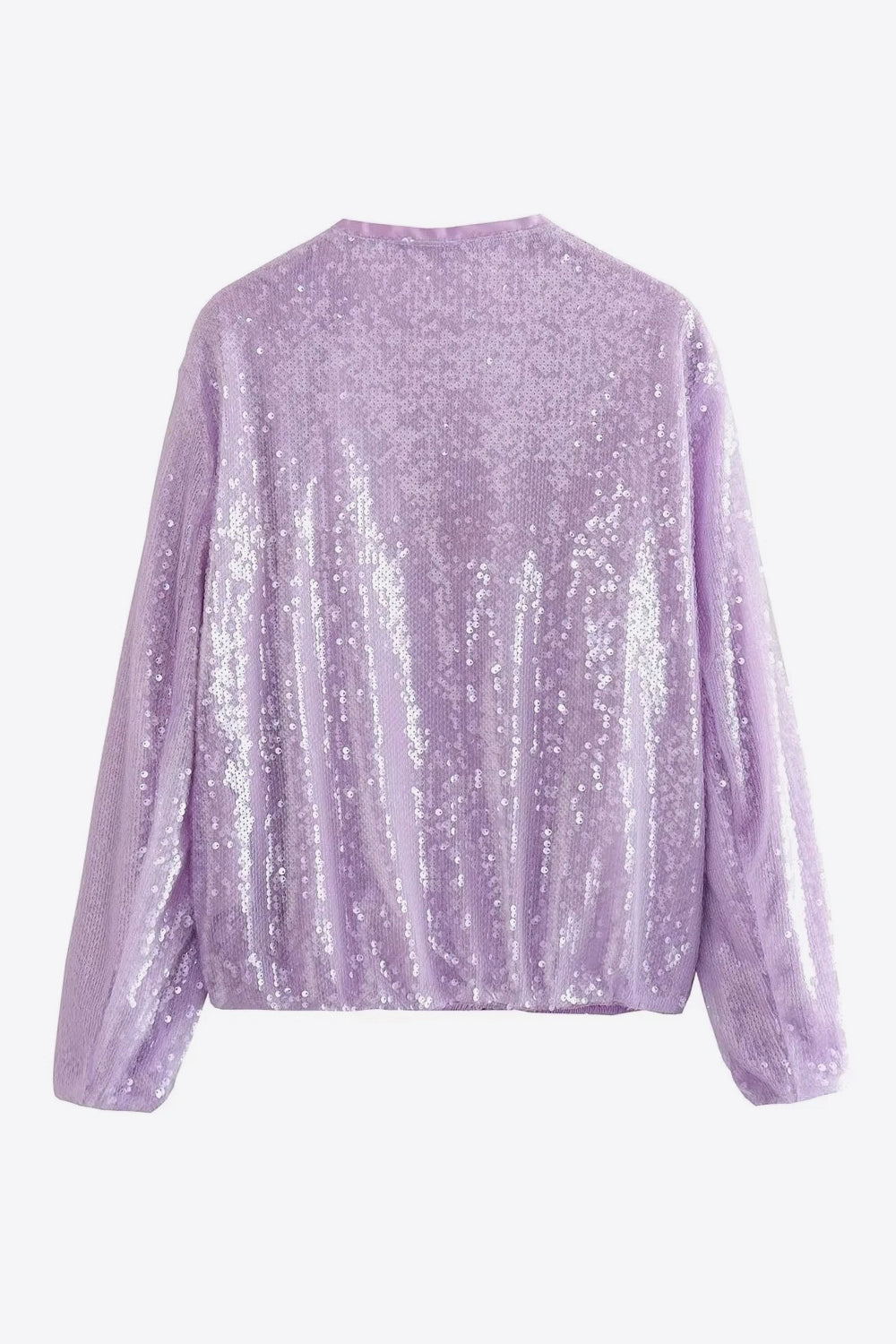 sequin zip-up jacket