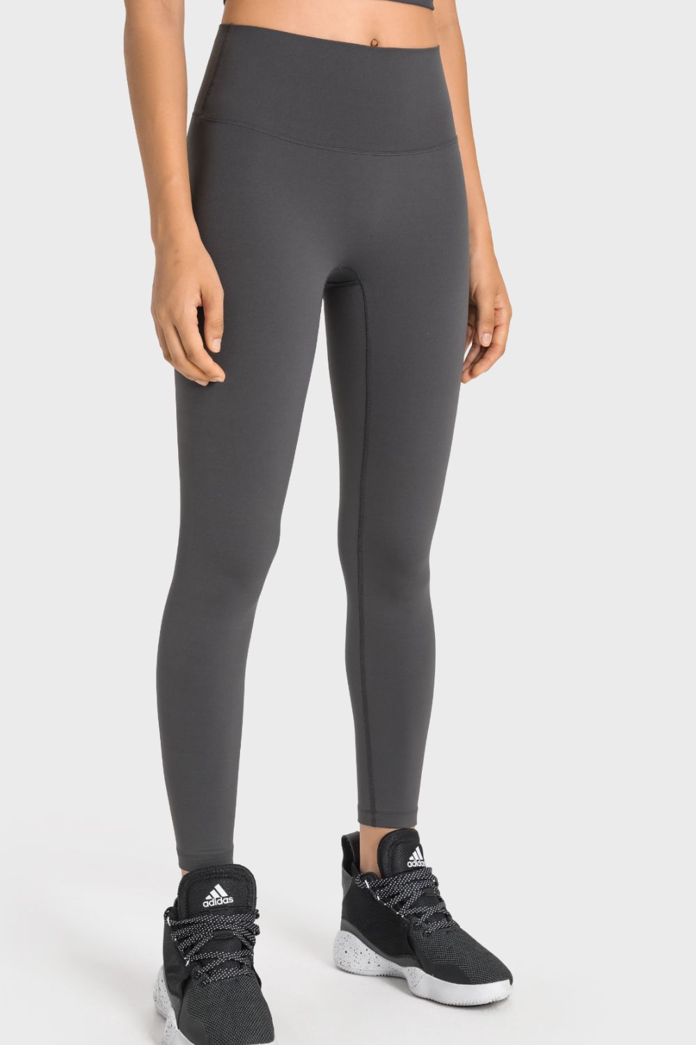 high-rise wide waistband yoga leggings