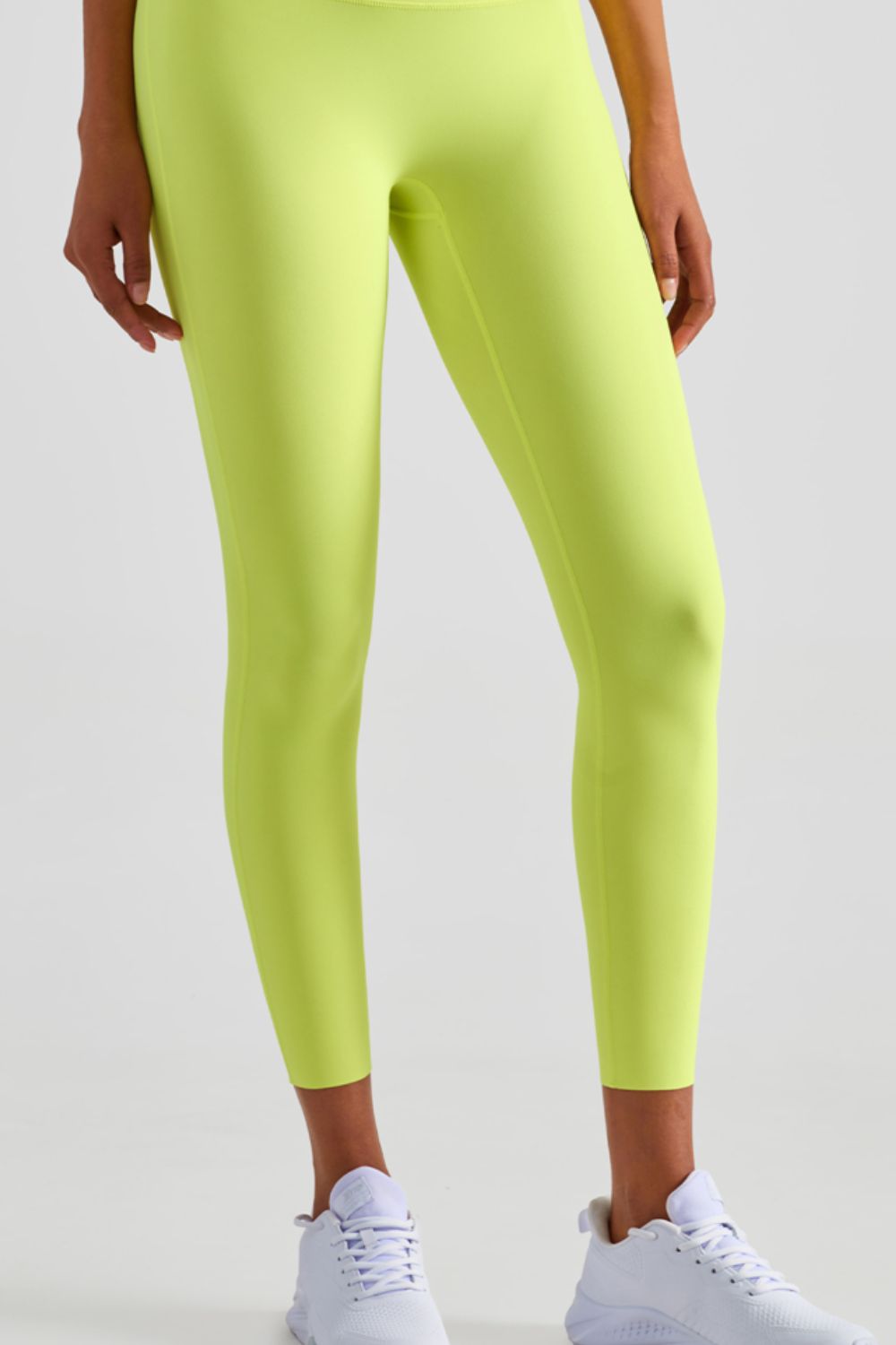 high waist seamless ankle-length yoga leggings