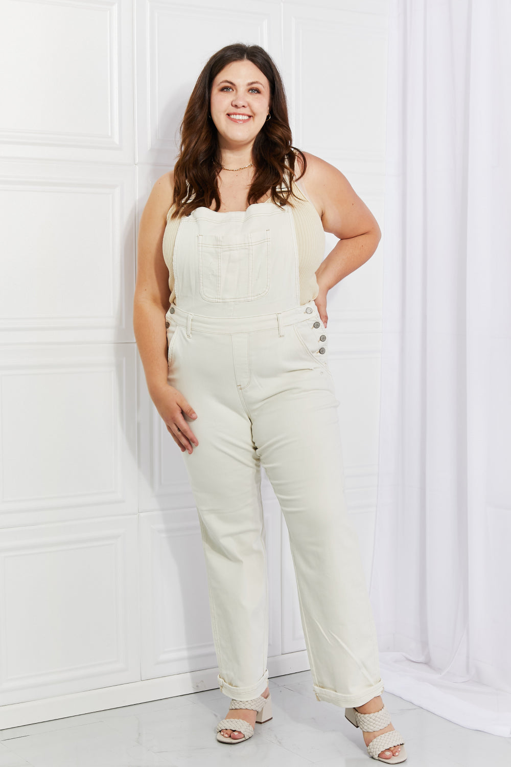 judy blue full size taylor high waist overalls