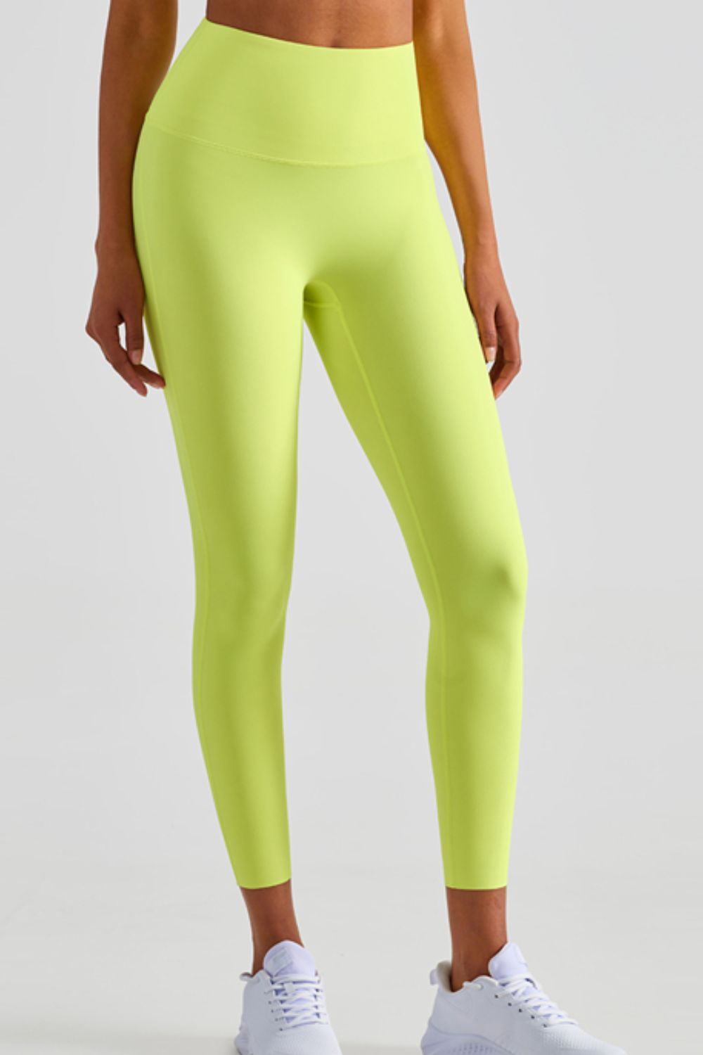 high waist seamless ankle-length yoga leggings