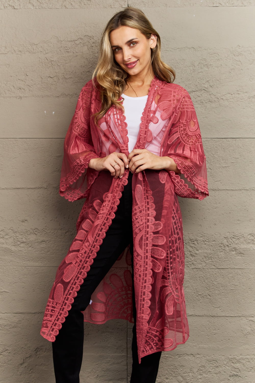 justin taylor legacy lace duster kimono