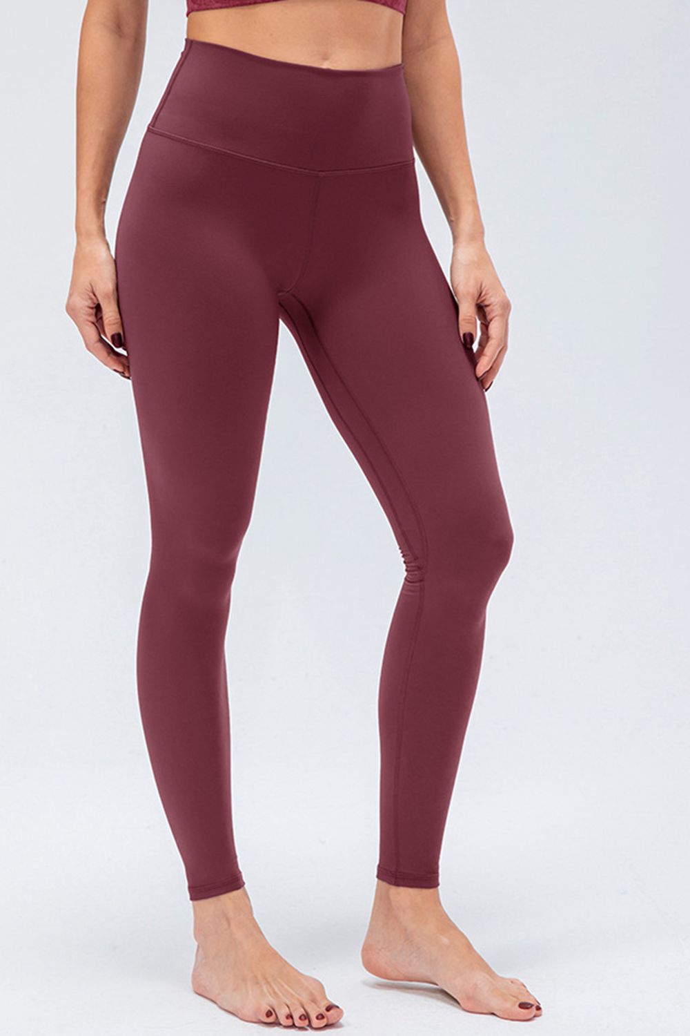 wide waistband slim fit active leggings