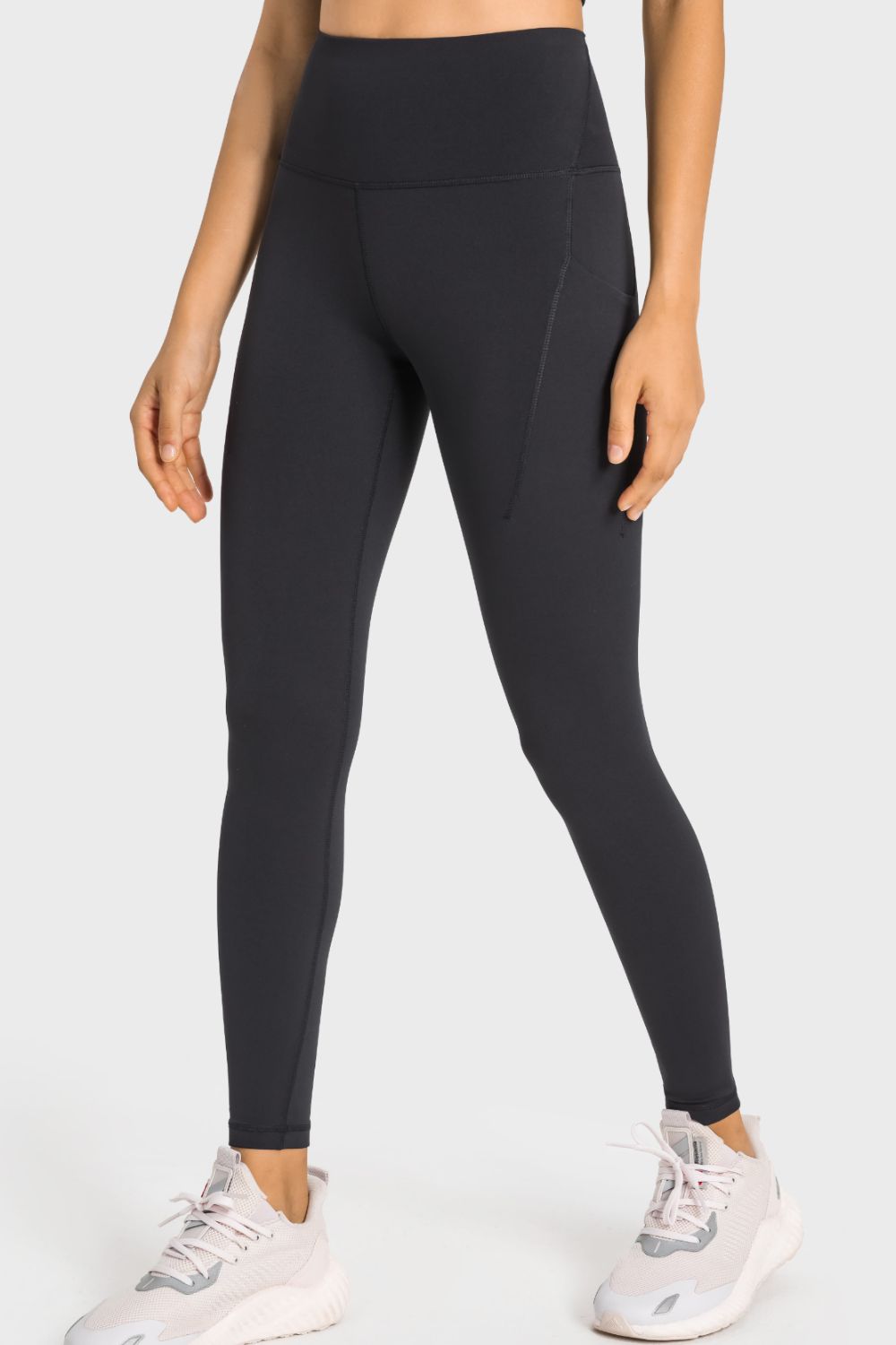 high-rise wide waistband pocket yoga leggings