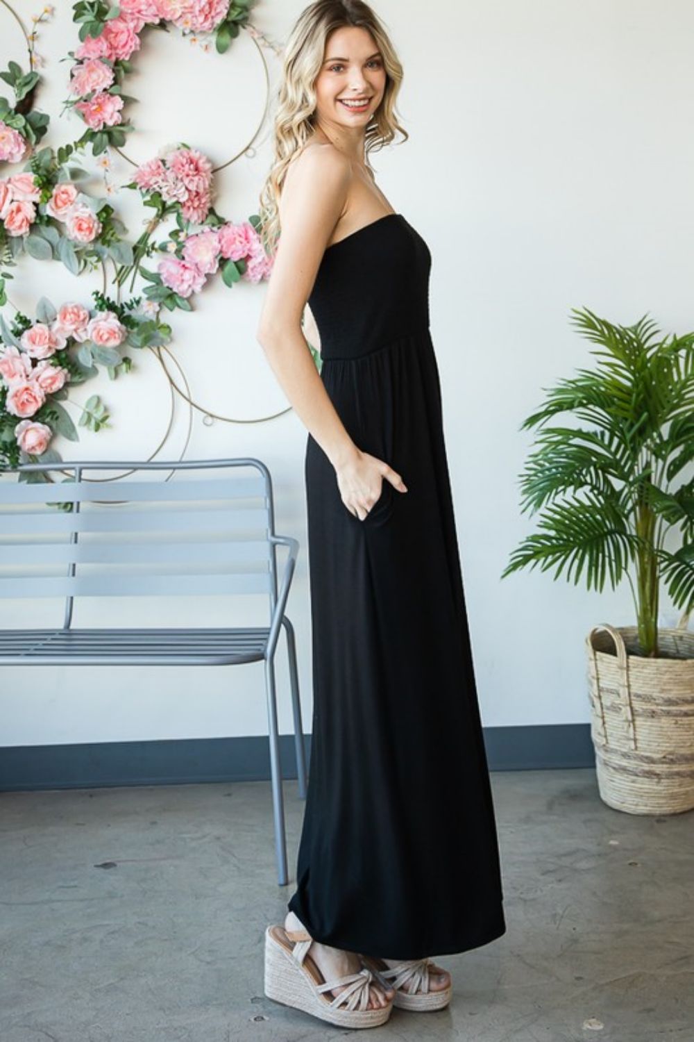 heimish full size strapless maxi dress