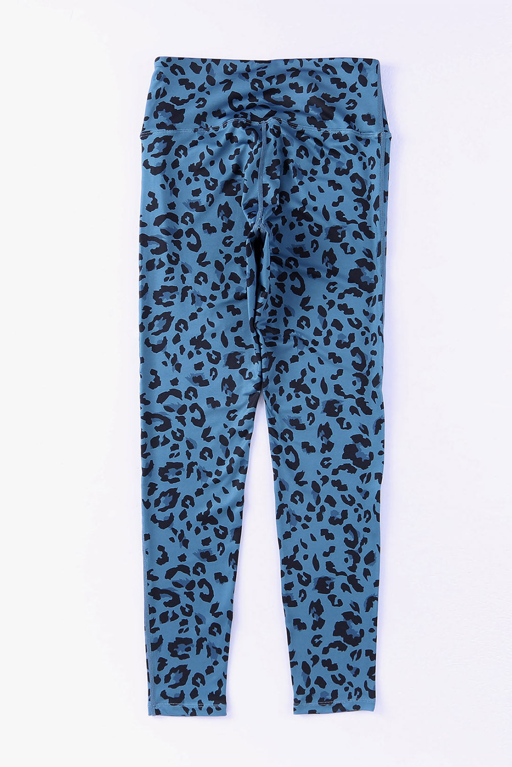 leopard print wide waistband leggings