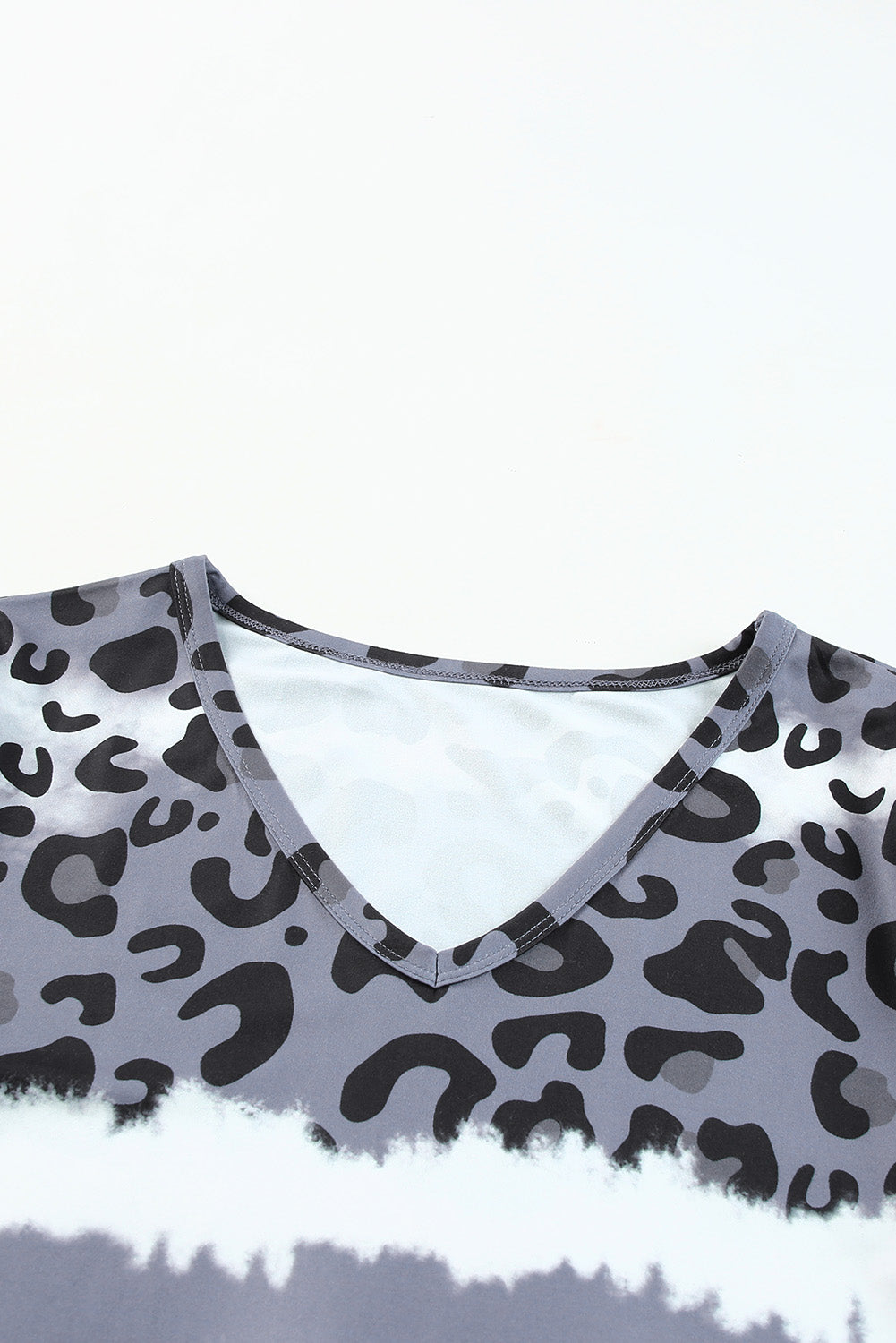 leopard v-neck tee shirt