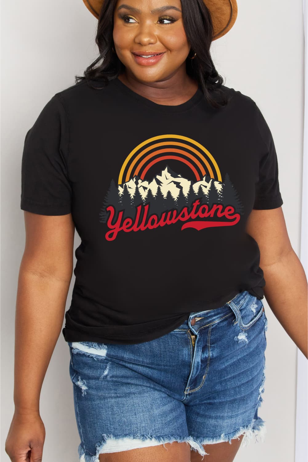 simply love full size yellowstone graphic cotton tee