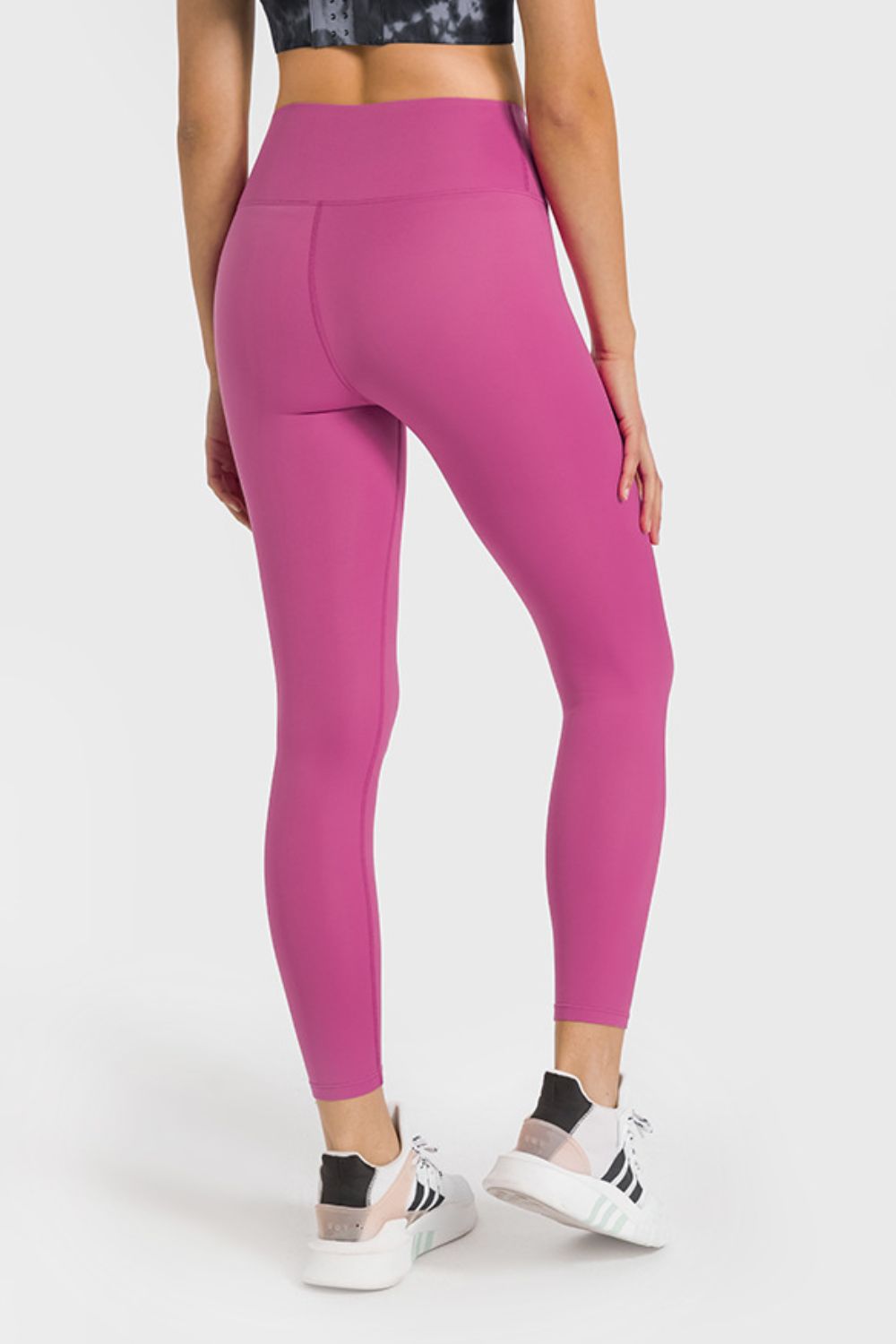 high waist ankle-length yoga leggings