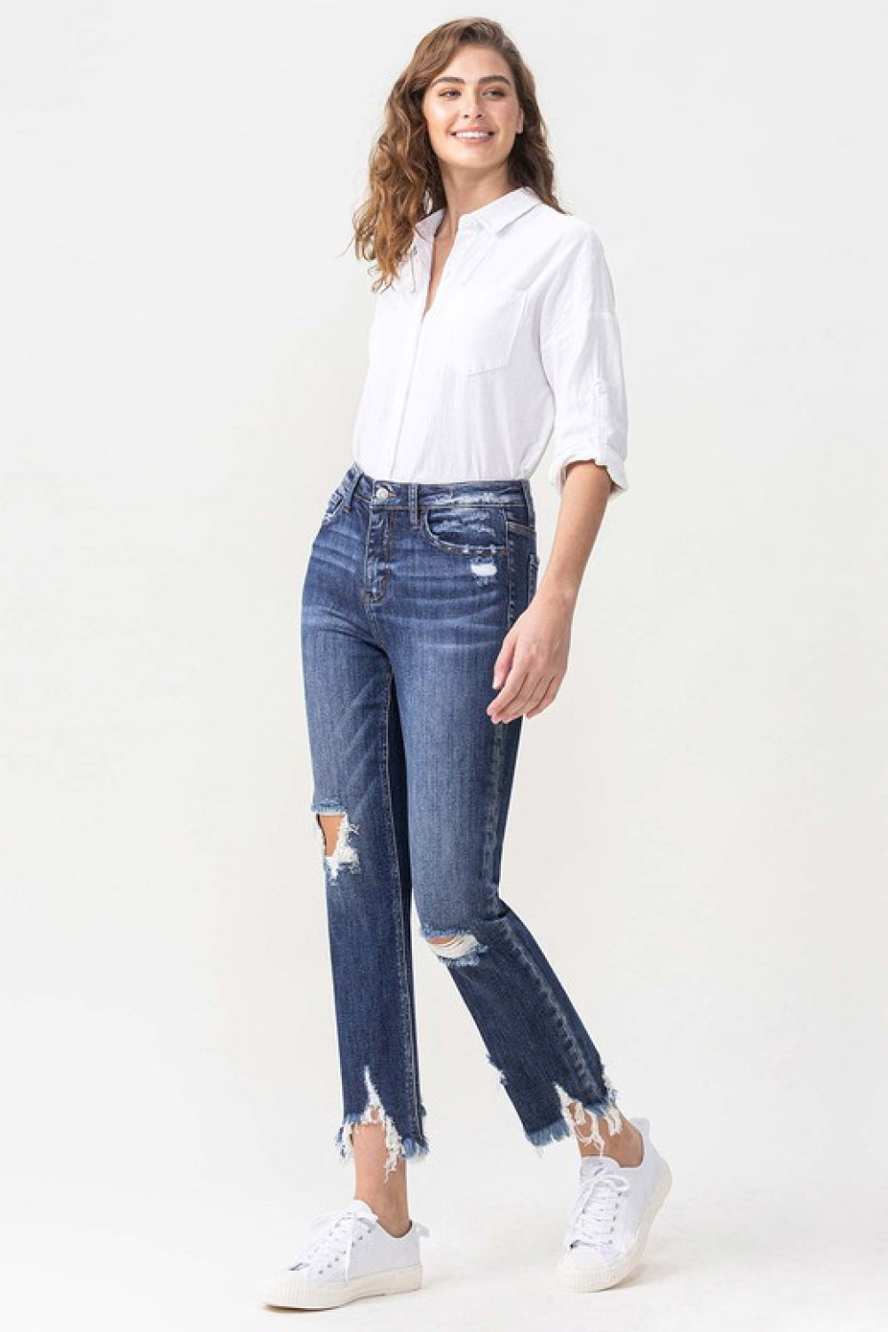 lovervet jackie full size high rise crop straight leg jeans
