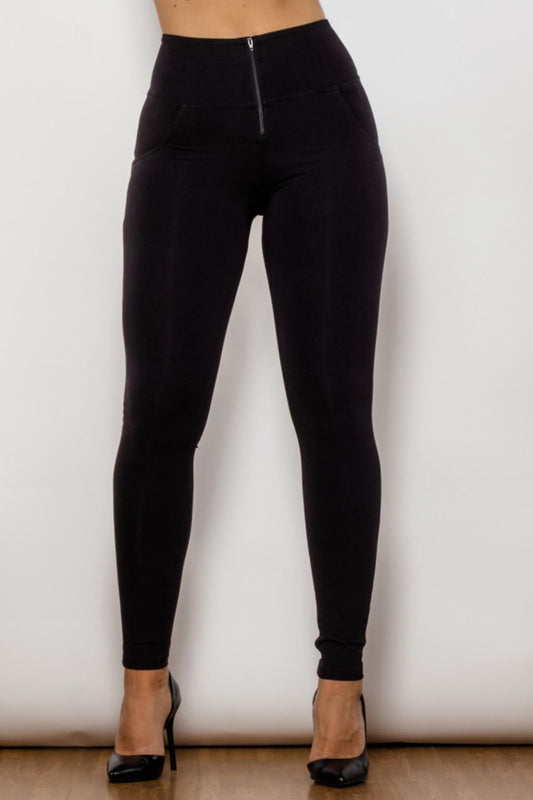 Baeful Zip Detail Skinny Long Jeans