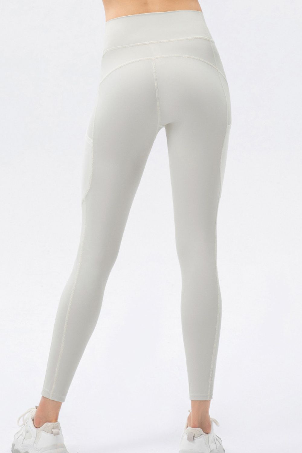 high waist slim fit long sports pants