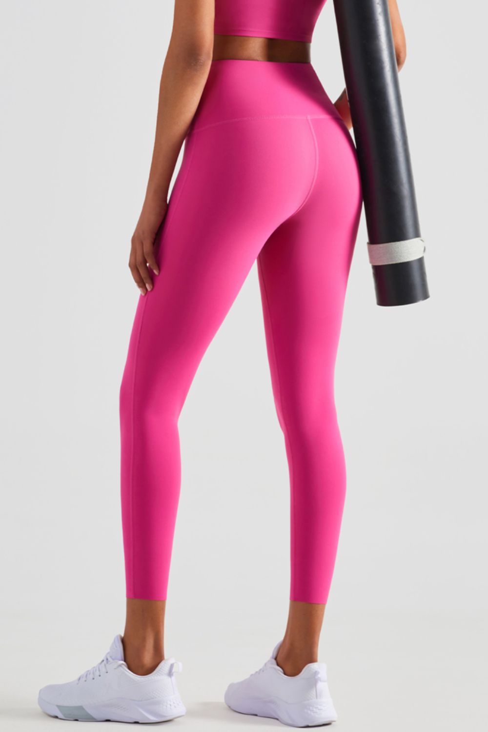 high waist seamless ankle-length yoga leggings