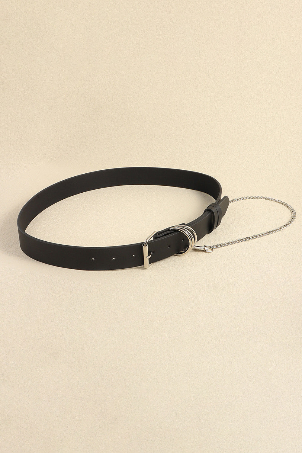 pu leather alloy chain belt