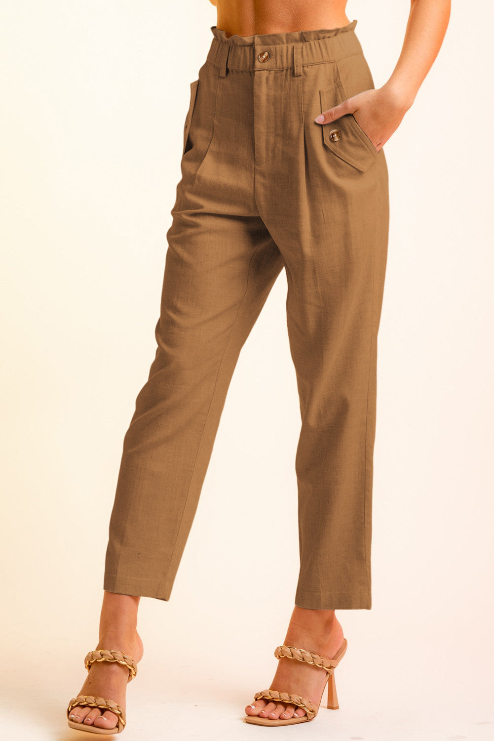 side button long pants