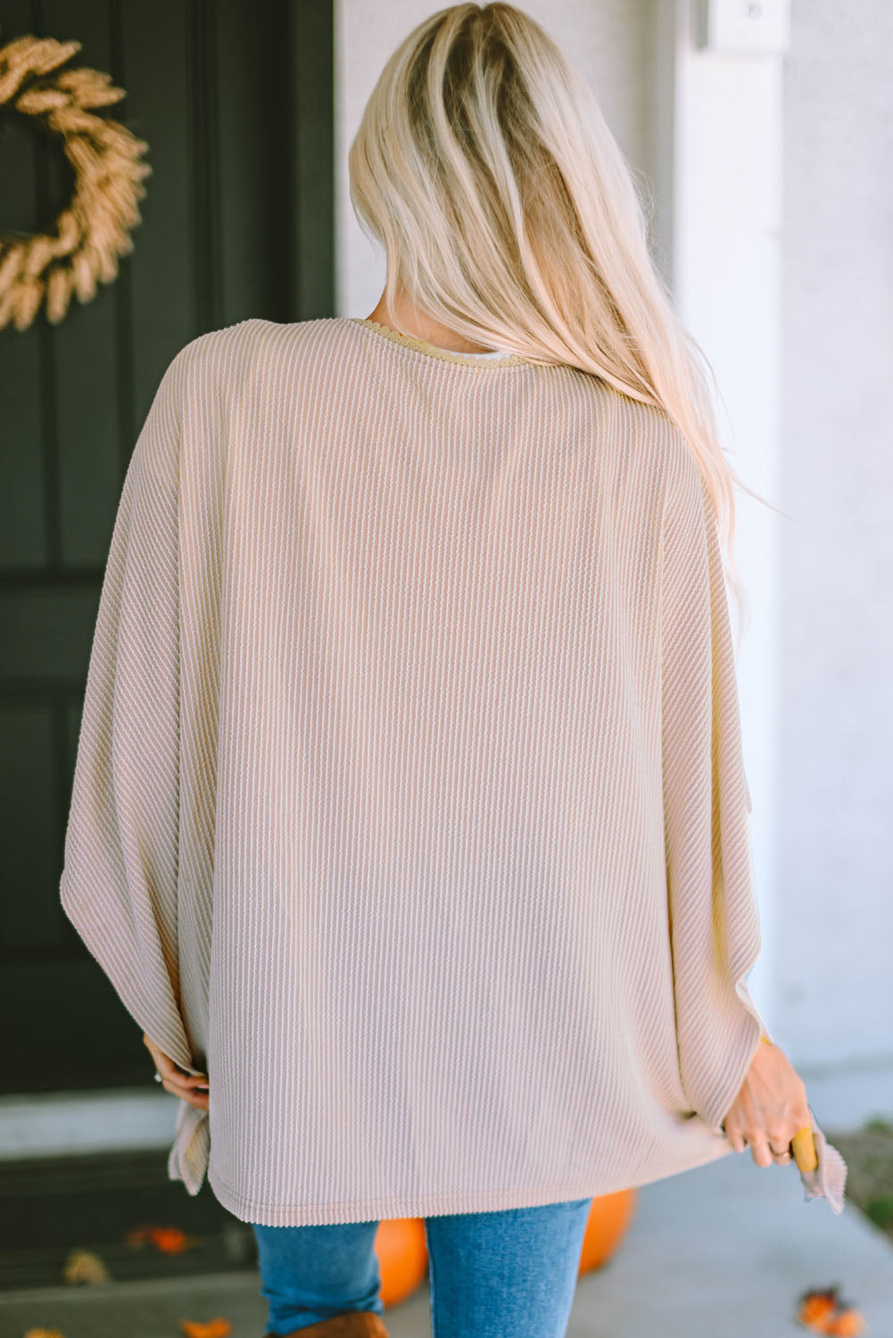 open front dolman sleeve cardigan