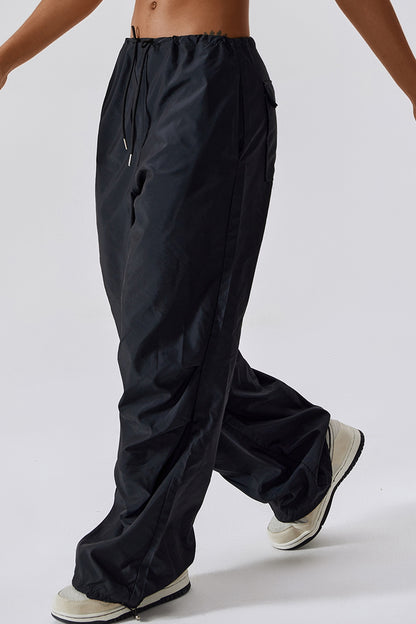 Long Loose Fit Pocketed Sports Pants