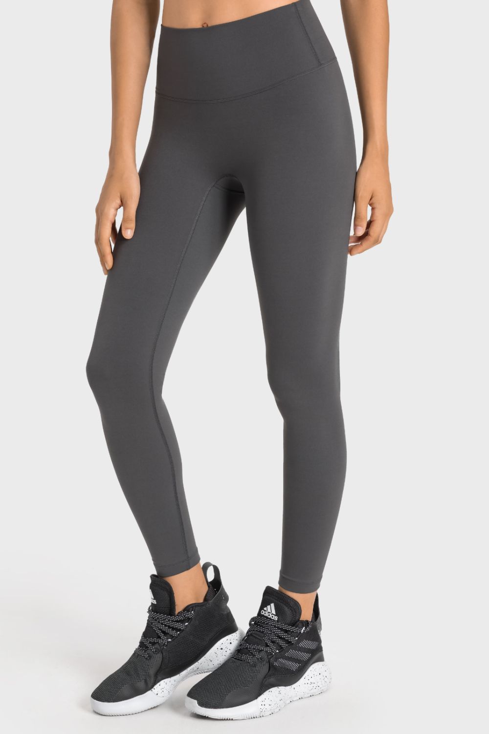 high-rise wide waistband yoga leggings