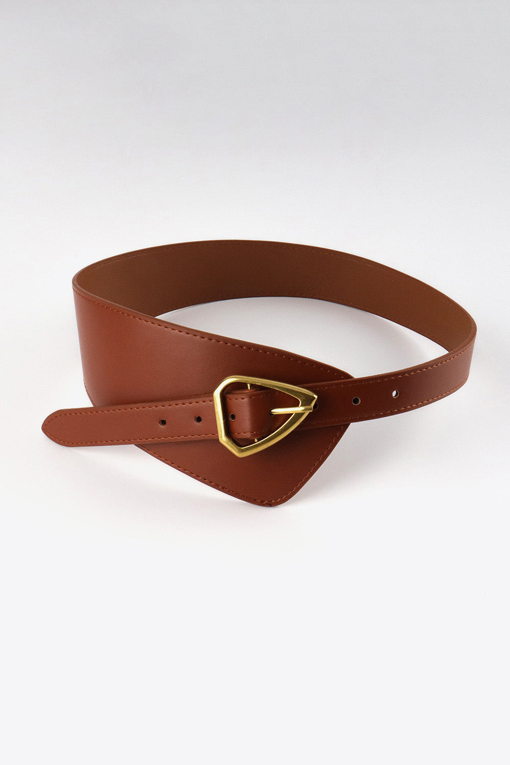 irregular pu leather belt