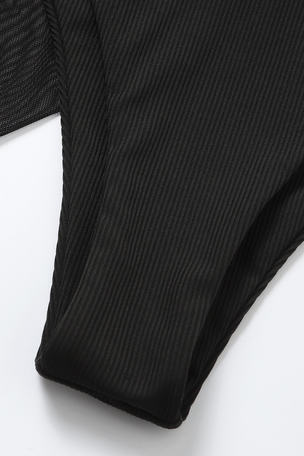 ribbed high cut three-piece swim set