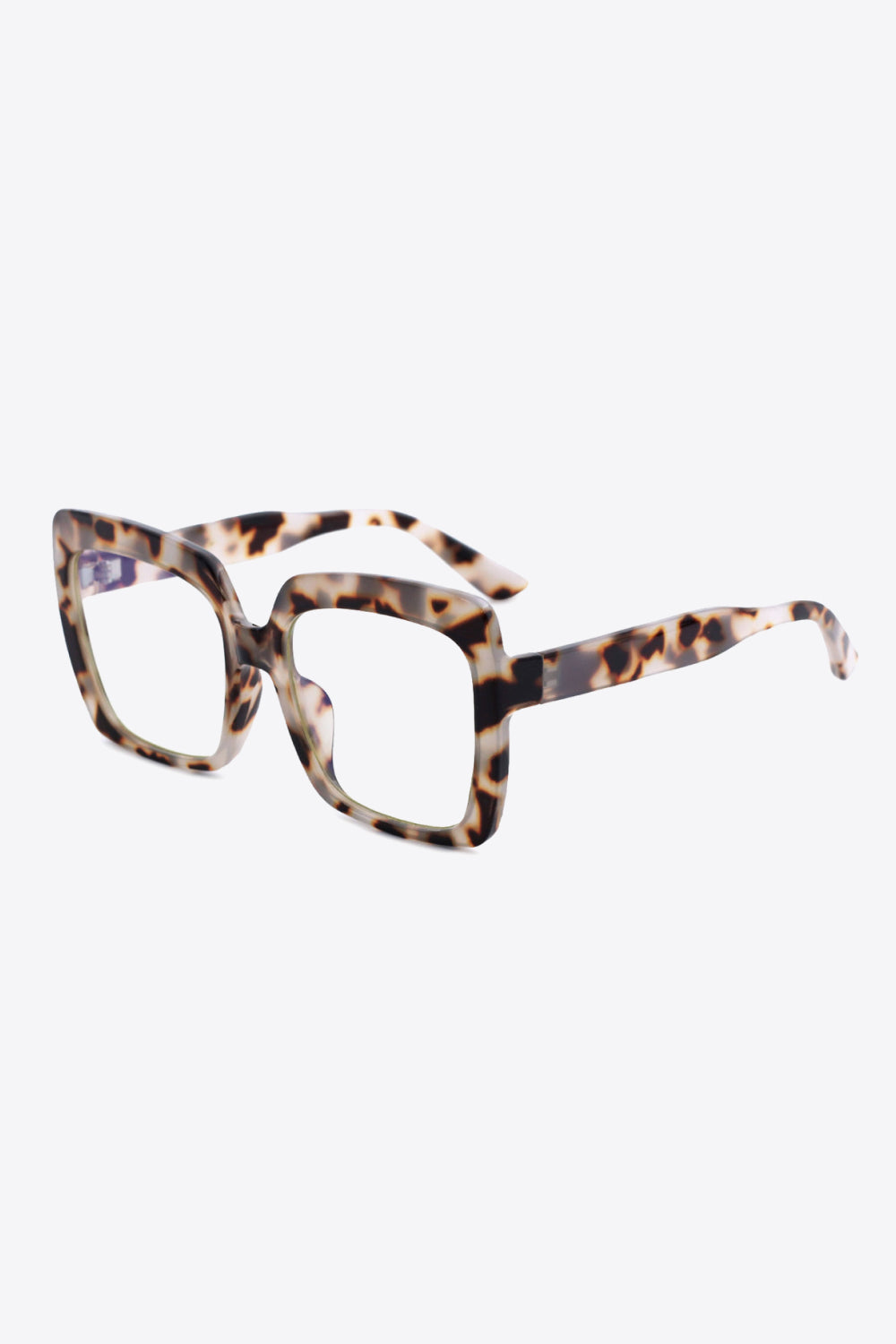 tortoiseshell full rim square sunglasses