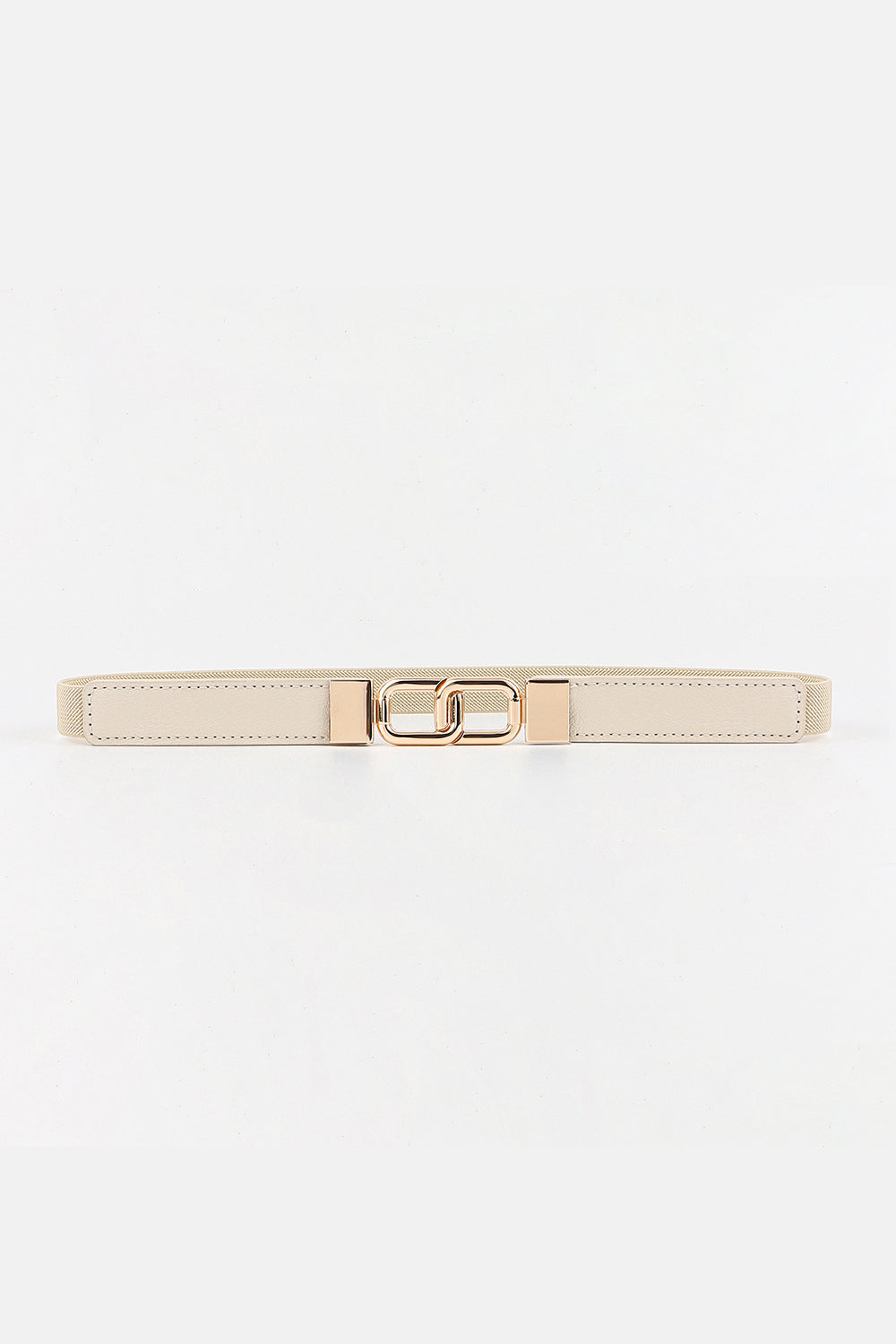 geometric double buckle elastic belt