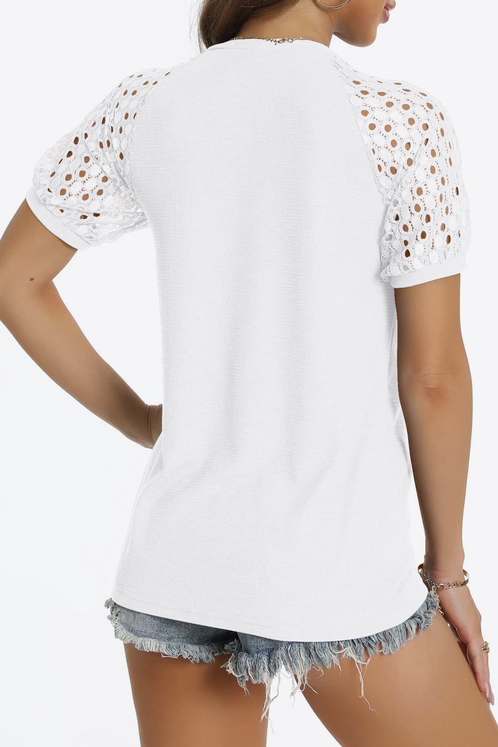 short sleeve v-neck tee