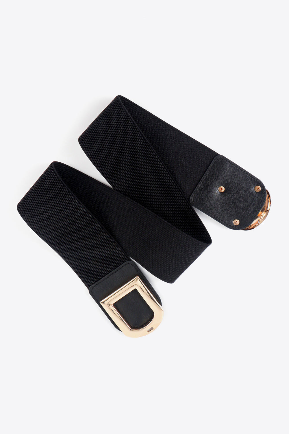 double d buckle pu belt