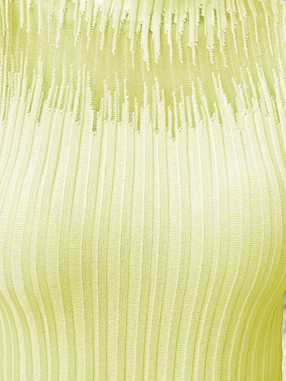 mock neck ribbed knit tank