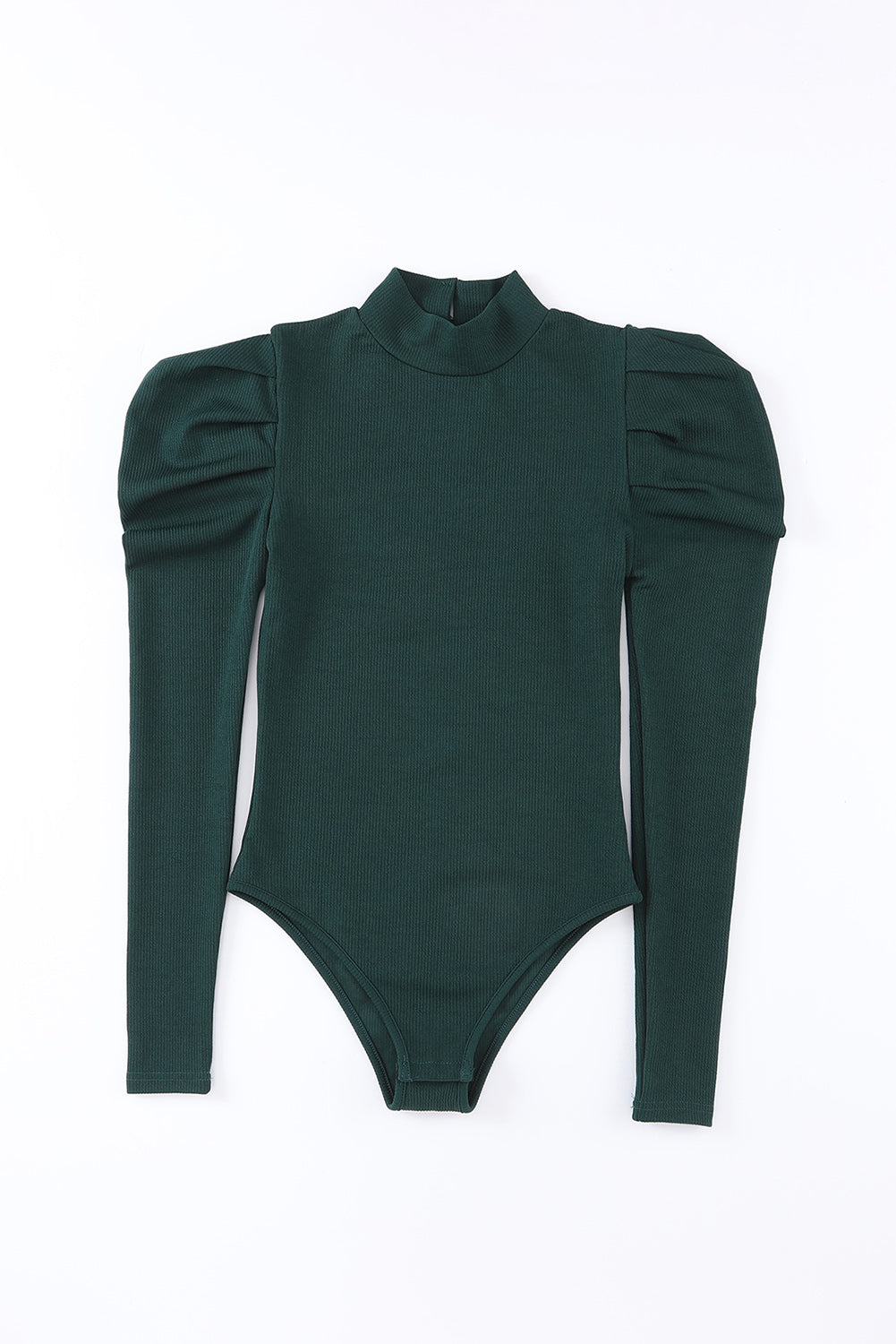 puff sleeve mock neck bodysuit