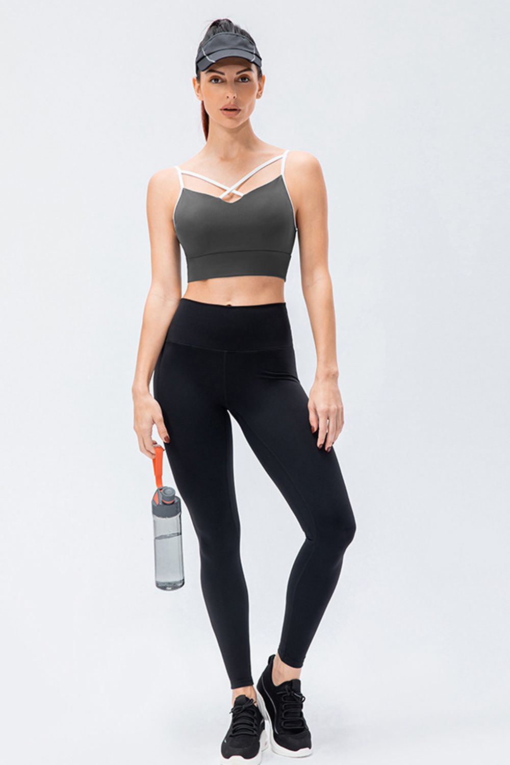 wide waistband slim fit active leggings