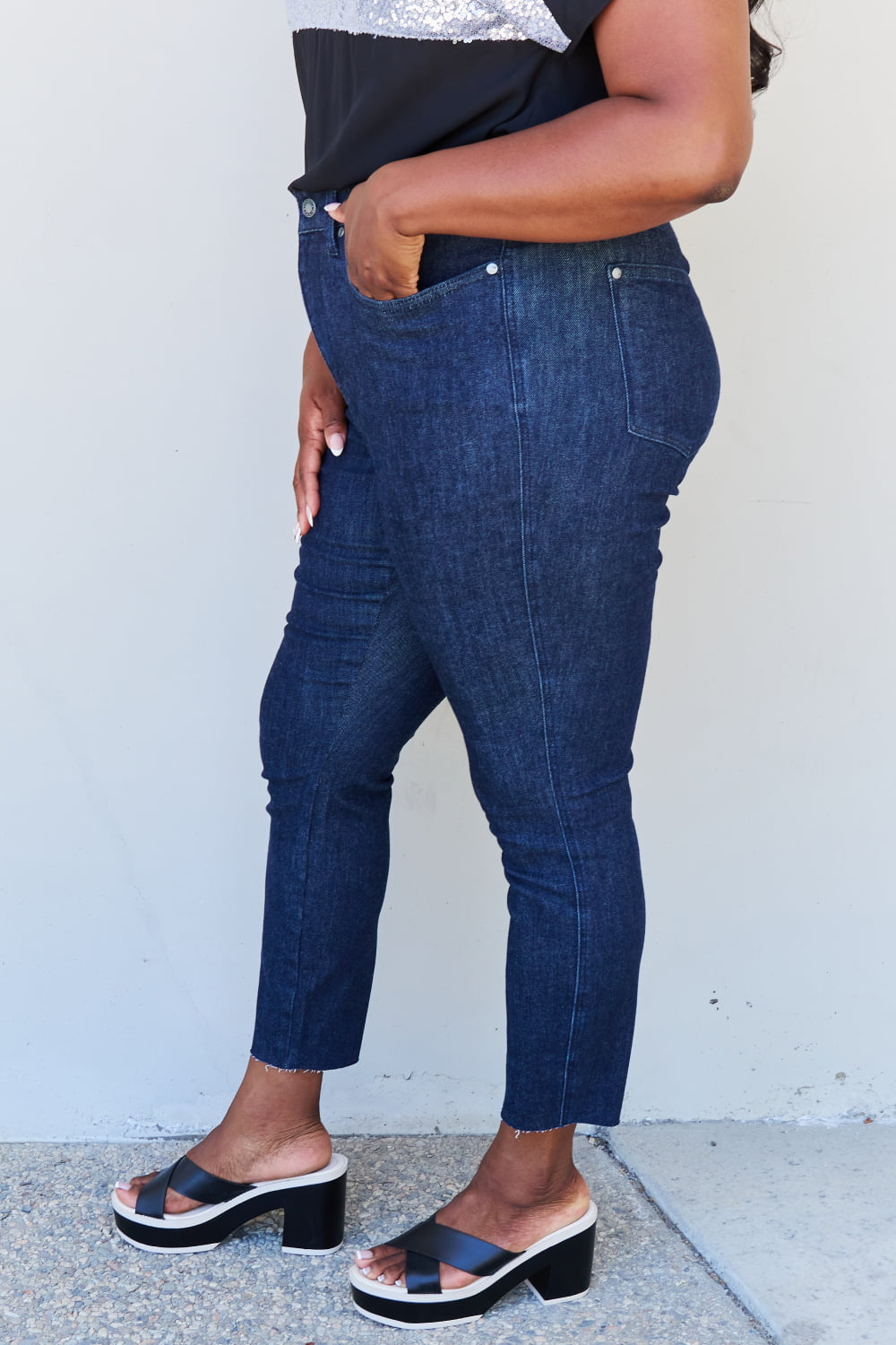 judy blue esme full size tummy control high waist skinny jeans